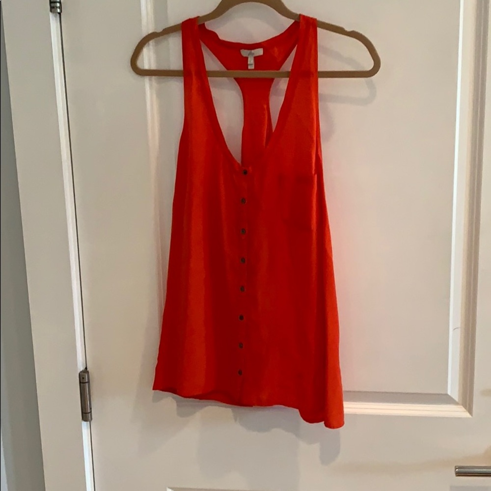 Joie orange silk tank